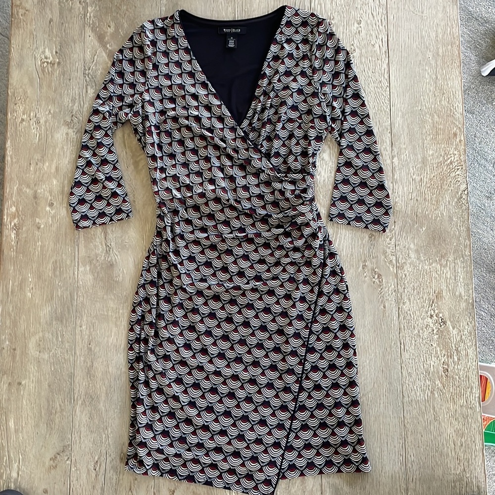 WHBM Classic Wrap dress Office Work Wear sz 10